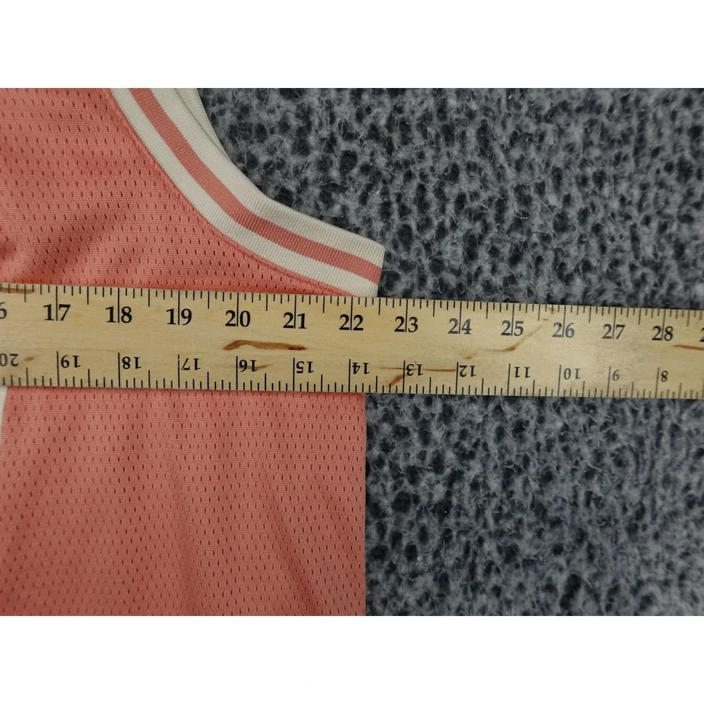 Adidas Tank Top Mens Large Coral Good Graphic Mesh Basketball Jersey IS2899